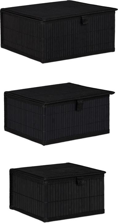 Actual product image Relaxdays Set of 3 Storage Baskets (3 x, 33 x 25.5 x 15 cm)