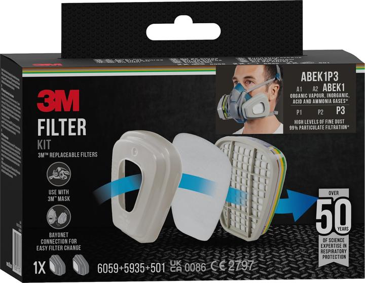 Produktbild 3M Ersatzfilter (ABEK1P3, 2 x)