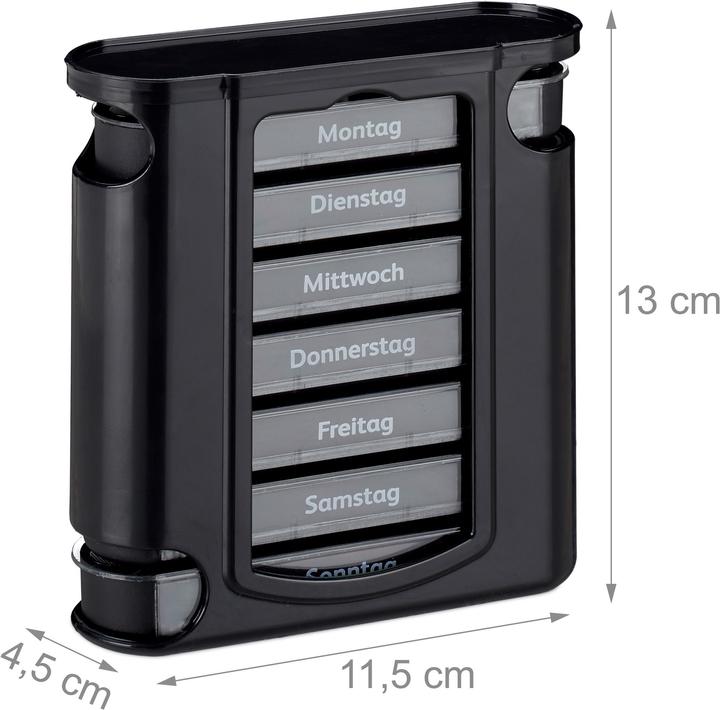 Actual product image Relaxdays Pill Box