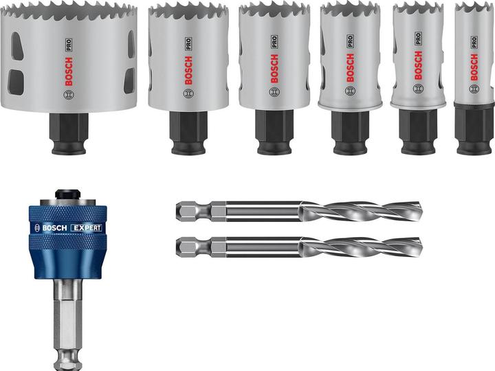 Produktbild Bosch Professional Zubehör PRO Multi Material PC Plus Lochsägen-Set, 9-tlg. (68 mm, 25 mm, 40 mm, 35 mm, 30 mm, 19 mm)