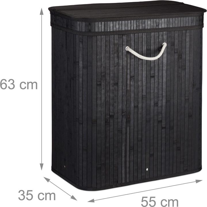 Actual product image Relaxdays Lidded Laundry Hamper (95 l)