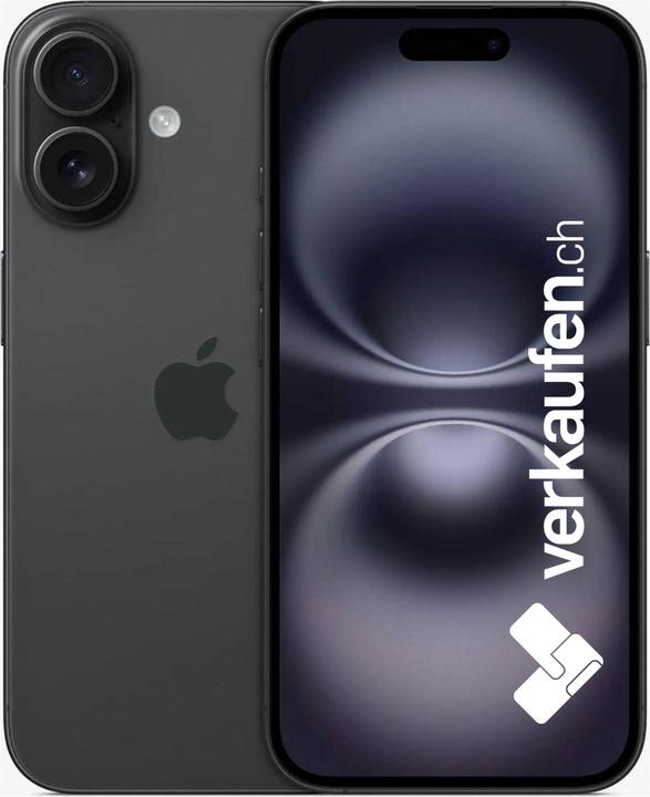 verkaufen.ch iPhone 16 (256 GB, Black, 6.10", 48 Mpx, SIM + eSIM, A / Like new)