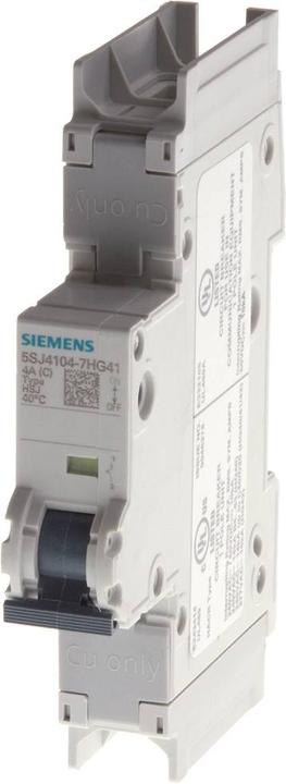 Actual product image Siemens Circuit breaker 14kA C 240V 4A 5SJ4104-7HG41