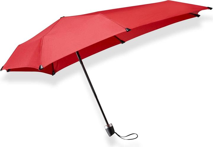 Senz Mini Foldable Storm Regenschirm, Passion Rot