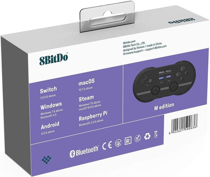 Immagine prodotto 8bitdo Gamepad Bluetooth N30 PRO2 M Edition (PC, Android, Mac)