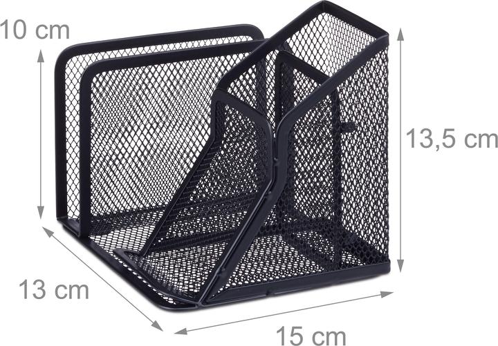 Actual product image Relaxdays Mesh Desk Organizer with Letter Rack