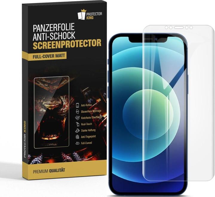 Produktbild Protectorking 6x Panzerfolie Anti-Shock matt entspiegelt (6 Stück, Apple iPhone 12 mini)