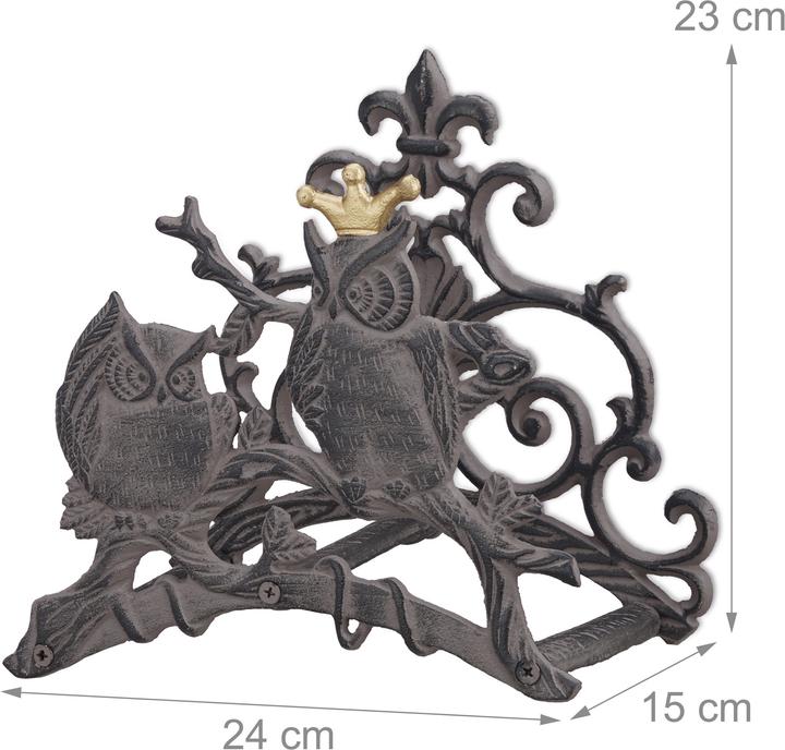 Actual product image Relaxdays Owl Garden Hose Holder (30 m)