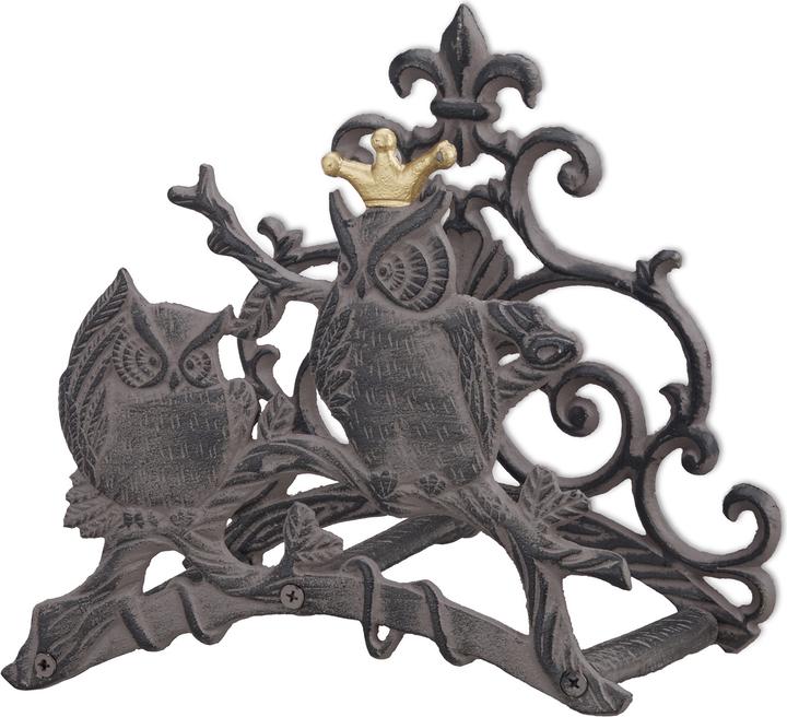 Actual product image Relaxdays Owl Garden Hose Holder (30 m)