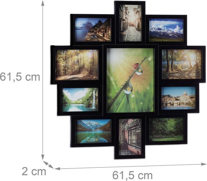 Immagine prodotto Relaxdays Cornice multipla per collage di 11 foto (20 x 25 cm, 13 x 18 cm, 10 x 15 cm)