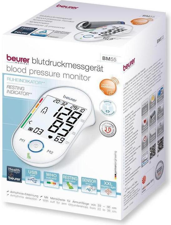 Actual product image Beurer Bm 55 (Blood pressure monitor upper arm)