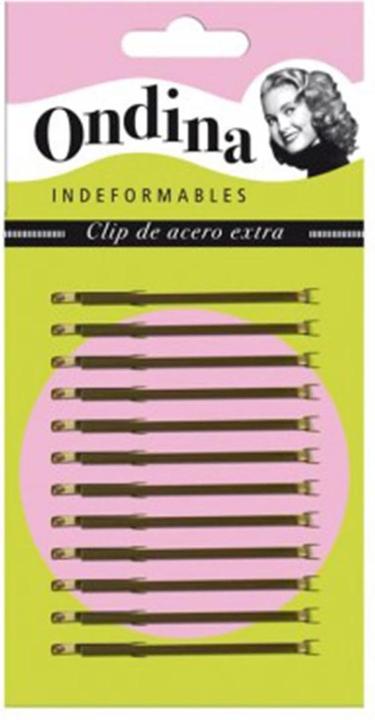 Caso Eurostil Haarpflege: Ondina Clips 70mm Bronze (12 Stk.)
