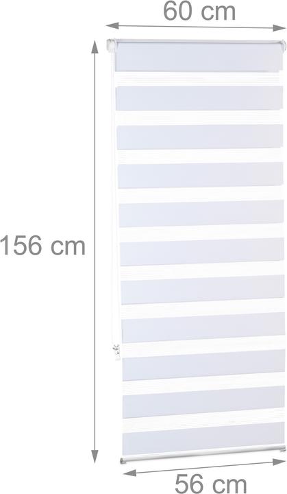 Productafbeelding Relaxdays Dubbel rolgordijn Klemmfix (59,5 x 6,5 x 156 cm)