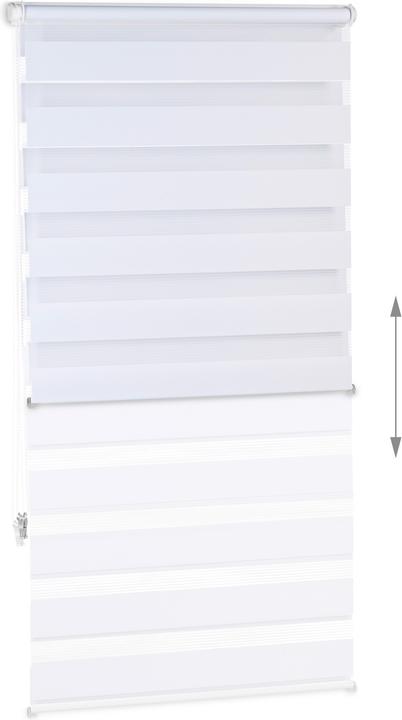 Productafbeelding Relaxdays Dubbel rolgordijn Klemmfix (69,5 x 6,5 x 156 cm)