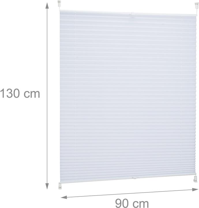 Immagine prodotto Relaxdays cieco plissettato (90 x 2 x 130 cm)