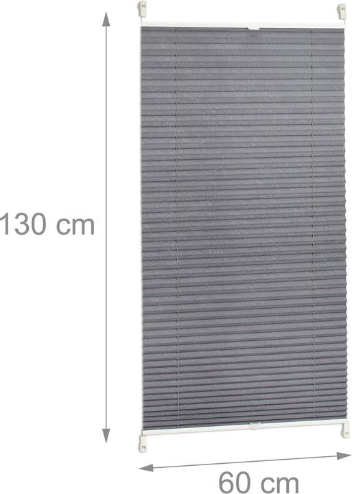 Immagine prodotto Relaxdays Tende plissettate grigie (60 x 2 x 130 cm)
