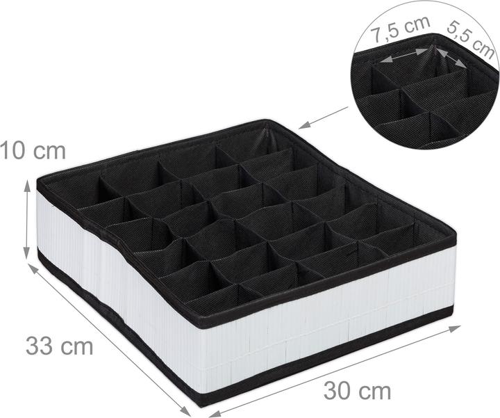Produktbild Relaxdays Krawattenbox (1 x, 30 x 33 x 10 cm)