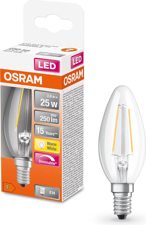Immagine prodotto Osram Superstar Classic B (E14, 25 W, 250 lm, 1 x, F)