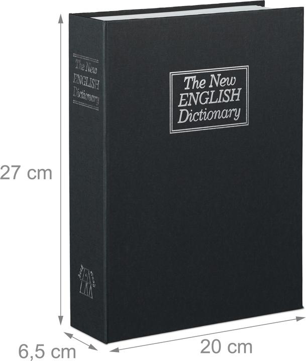Actual product image Relaxdays Large Lockable Book Safe (1 l)