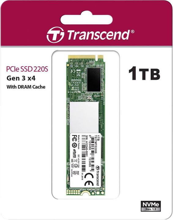 Actual product image Transcend 220S (1000 GB, M.2 2280)