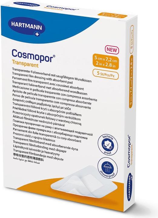 Cosmopor transparent 5x7.2cm steril 5 Stk (5 x)