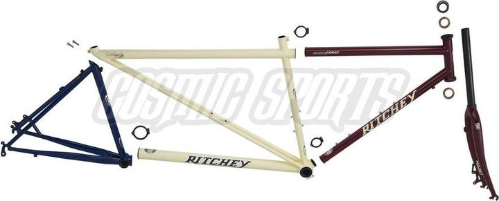 Actual product image Ritchey Outback TandM Break Away Frame Kit, 650B/700C, L, merlot/creme/indigo