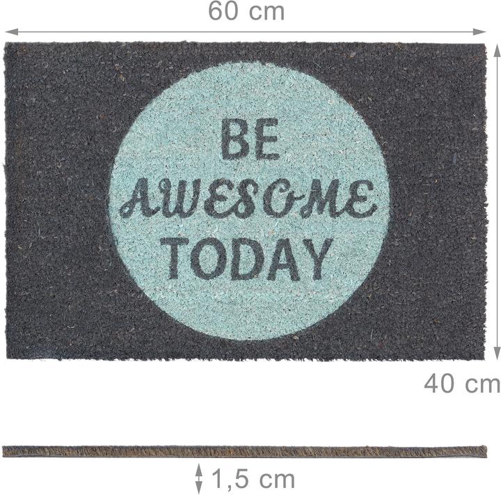Image du produit Relaxdays Paillasson (60 x 40 x 1,5 cm)