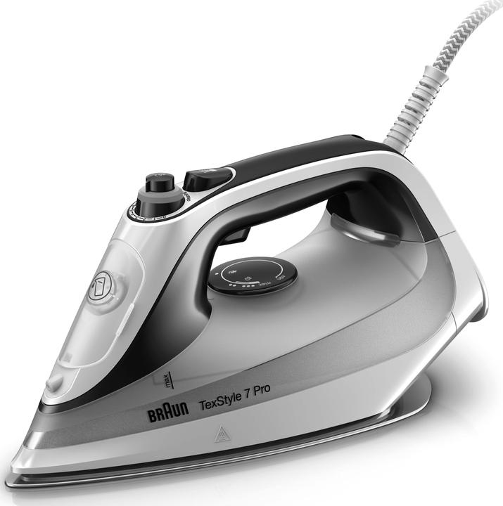 Productafbeelding Braun TexStyle 7 Pro SI7149WB Droog- en stoomstrijkijzer EloxalPlus zoolplaat (2900 W, 225 g/min)