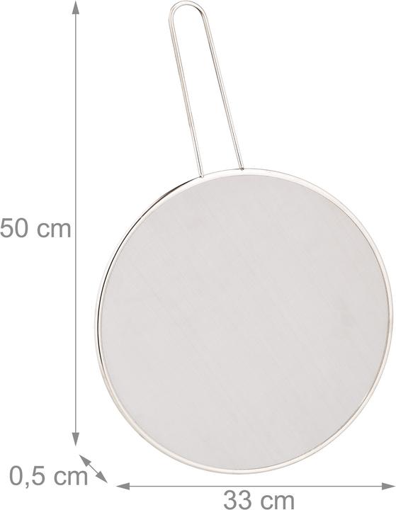 Actual product image Relaxdays Splatter Screen, Pans (50 cm, Metal)