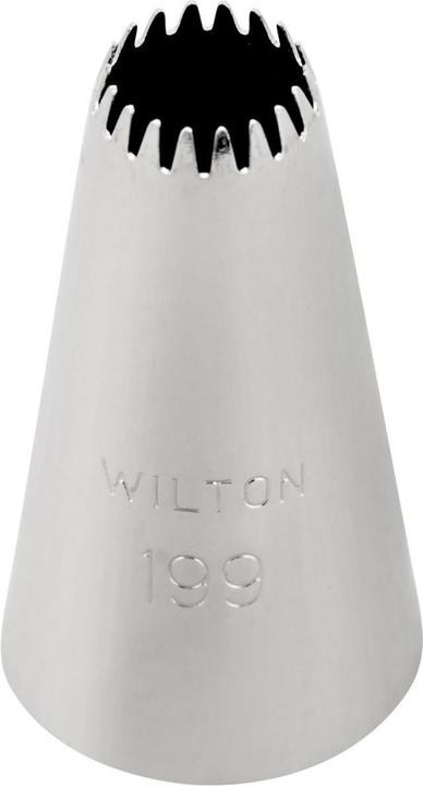 Actual product image Wilton Decorating Tip #199 Open Star Carded (Nozzle)
