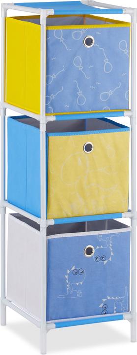 Relaxdays Dinosaur Children's Shelf with Boxes
