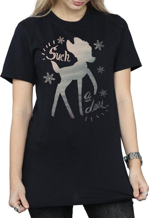 Immagine prodotto Disney Bambi Winter Deer Maglietta Ampia Donna (XL)