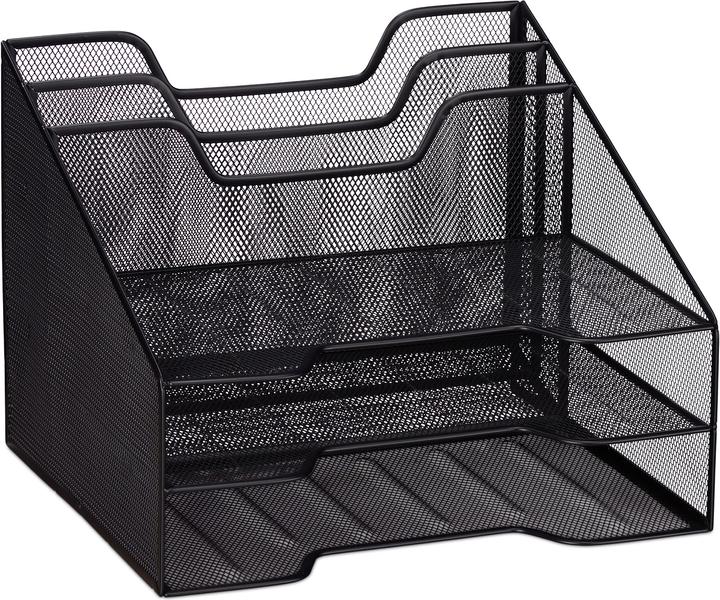 Actual product image Relaxdays Document Organizer, 5 Compartments (A4)