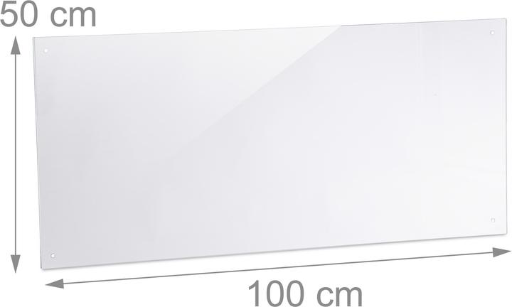 Image du produit Relaxdays Crédence de cuisine, verre de sécurité