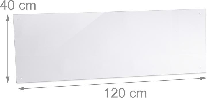 Image du produit Relaxdays Crédence de cuisine, verre de sécurité