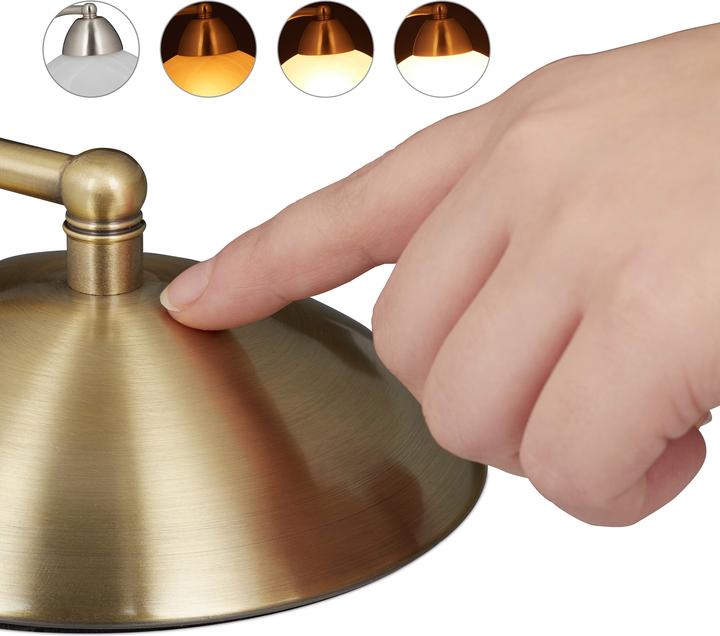 Image du produit Relaxdays Lampe de table vintage, tactile (E14)