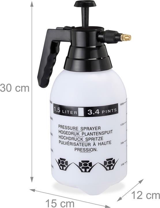 Actual product image Relaxdays Pressure Sprayer Bottle (1.50 l)