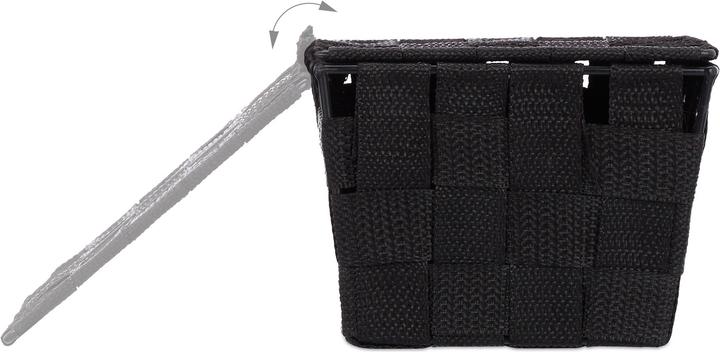 Actual product image Relaxdays Storage Basket, Lidded (1 x, 19.5 x 14.5 x 10.5 cm)