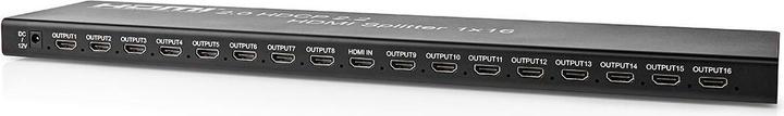 Produktbild Nedis HDMI Splitter| 2 x 8-Port| Eingang| USB A Buchse 16x Ausgang|