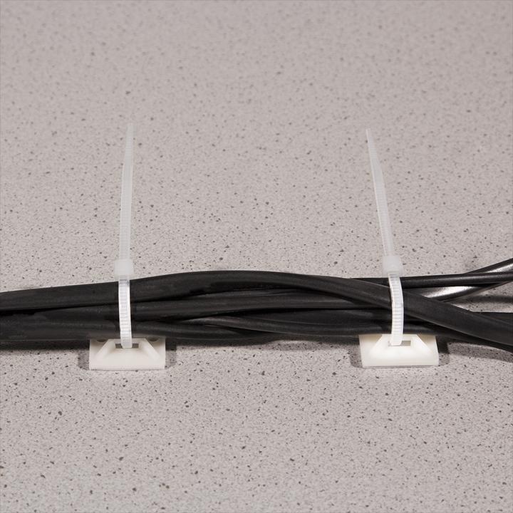 Produktbild LogiLink Kabelbinderhalterungen, selbstklebend, Kabelbinderaufnahme: (30 mm, 100 Stk.)