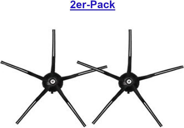 Image du produit Hermex Alternative Brosse latérale 2pcs pour Roborock Série S5 S6 Noir