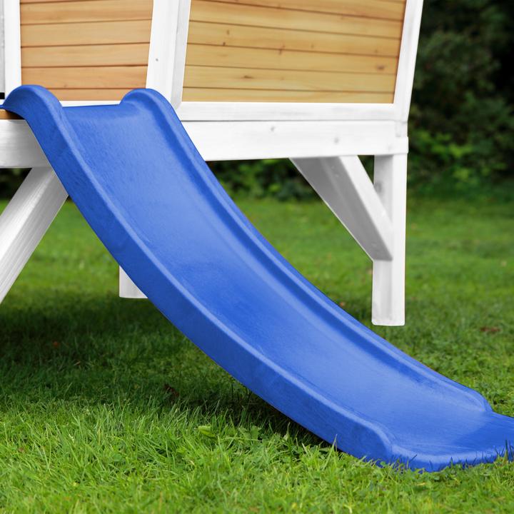 Immagine prodotto Axi Robin Playhouse marrone/bianco - scivolo blu