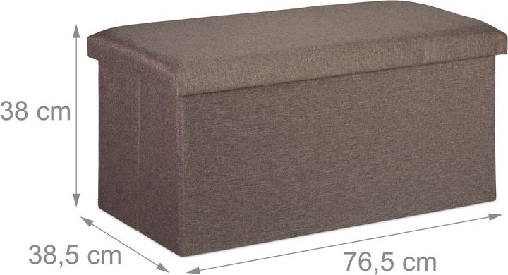 Actual product image Relaxdays Storage Bench (76.50 cm)