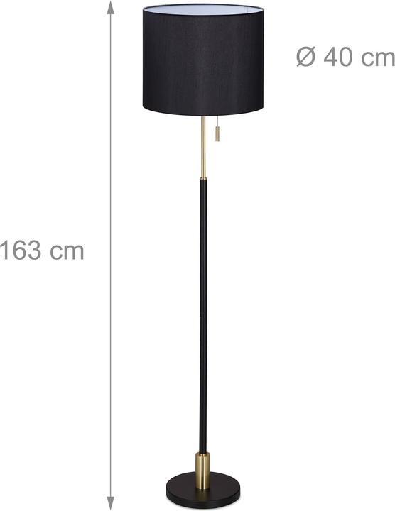 Actual product image Relaxdays standard lamp (E27)