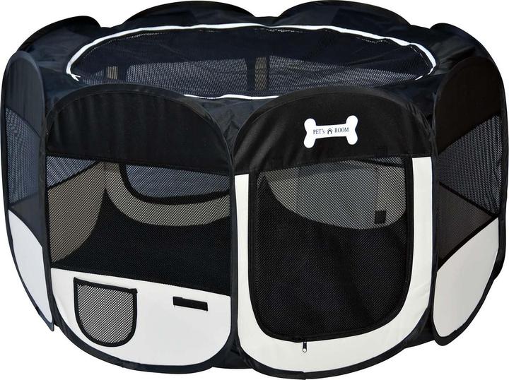 Immagine prodotto Fudajo Box per cuccioli pop-up antracite Pista per cuccioli Box per animali domestici pieghevole