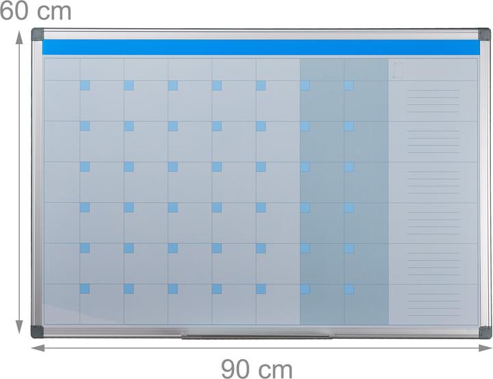 Produktbild Relaxdays Whiteboard Planer (90 x 5 x 60 cm)