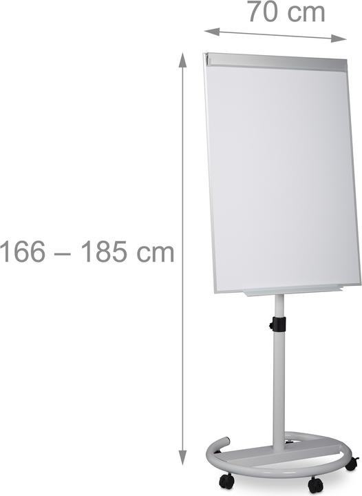 Produktbild Relaxdays Flipchart (70 x 62 x 185 cm)