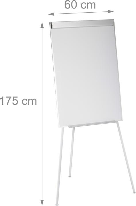 Image du produit Relaxdays Tableau blanc (80 x 75 x 175 cm)
