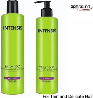 Prosalon Extra Volume Hair Shampoo & Conditioner für dünnes und empfindliches Haar (Flüssiges Shampoo)