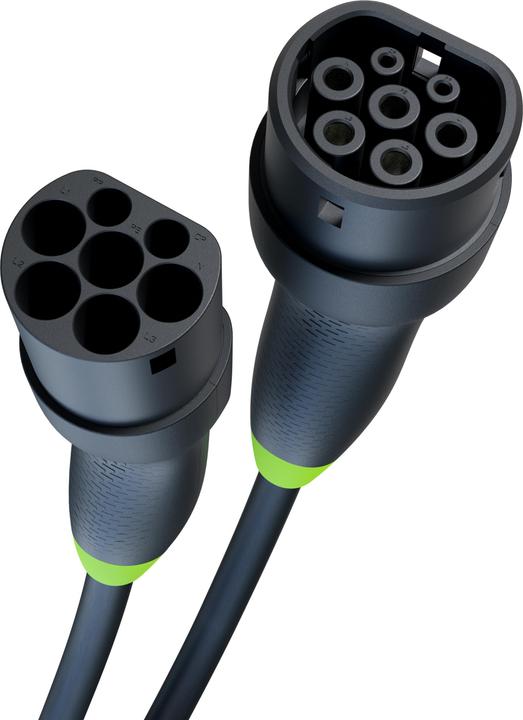 Produktbild GreenCell Kabel EV Green Cell GC Snap Type 2 11kw 5m (Typ 2, 11 kW, 16 A, 5 m)